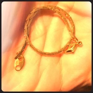 Sweetheart gold toned bracelet
